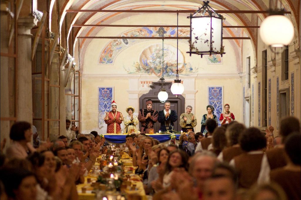 banchetto a Palazzo Secco Pastore